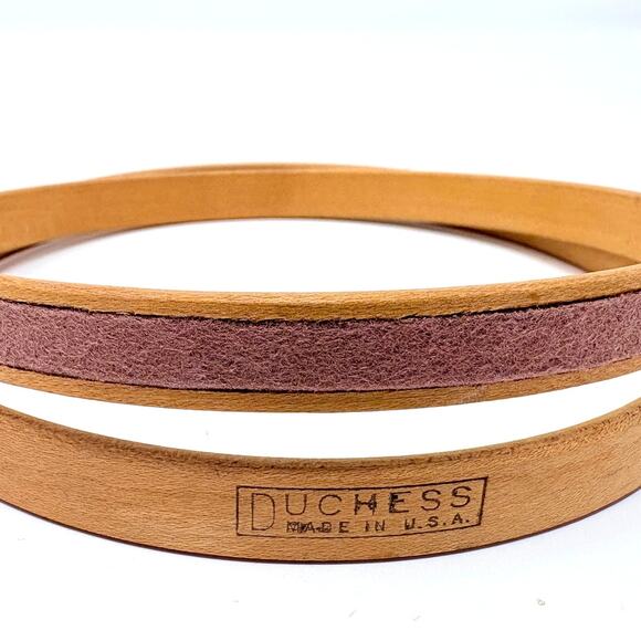 Vintage Duchess Embroidery Hoop 5.25" Felt Cushion Lined Wood Made In USA Small - Picture 4 of 6